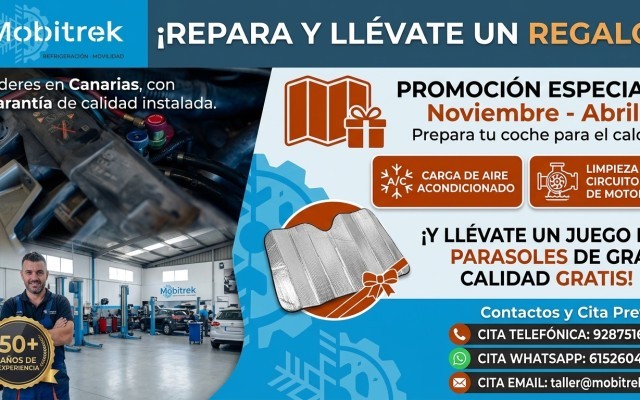 REGALO POR LA CARGA DE AIRE ACONDICIONADO DE TU COCHE